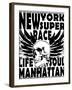 Newyork Skull College Design Man T-Shirt Vector Design-emeget-Framed Giclee Print