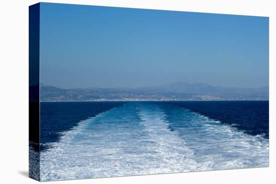 Next Departing from Rethymno Ferry-virin-Stretched Canvas