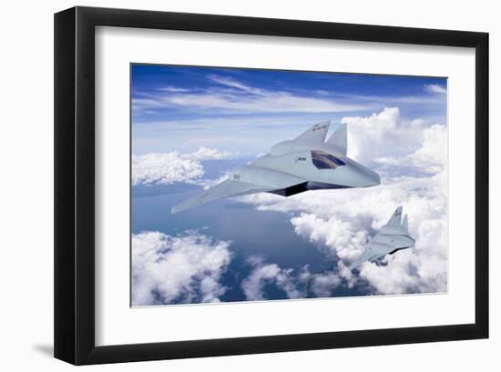 next generation strike fighter F/A-XX-null-Framed Art Print