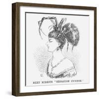 Next Hideous Sensation Chignon, 1867-Edward Linley Sambourne-Framed Giclee Print