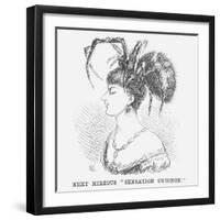 Next Hideous Sensation Chignon, 1867-Edward Linley Sambourne-Framed Giclee Print