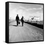 Next Time Try the Train Relax Southern Pacific, March 1937-Dorothea Lange-Framed Stretched Canvas