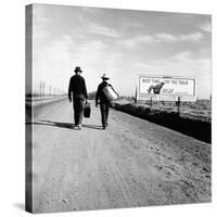 Next Time Try the Train Relax Southern Pacific, March 1937-Dorothea Lange-Stretched Canvas