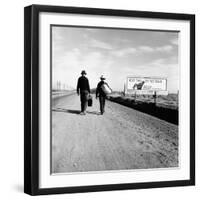 Next Time Try the Train Relax Southern Pacific, March 1937-Dorothea Lange-Framed Photo