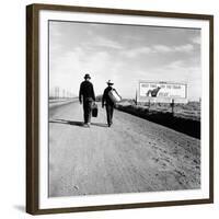 Next Time Try the Train Relax Southern Pacific, March 1937-Dorothea Lange-Framed Photo