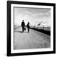 Next Time Try the Train Relax Southern Pacific, March 1937-Dorothea Lange-Framed Photo