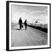 Next Time Try the Train Relax Southern Pacific, March 1937-Dorothea Lange-Framed Photo