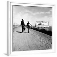 Next Time Try the Train Relax Southern Pacific, March 1937-Dorothea Lange-Framed Photo