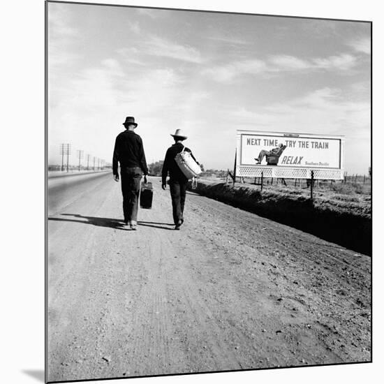 Next Time Try the Train Relax Southern Pacific, March 1937-Dorothea Lange-Mounted Photo