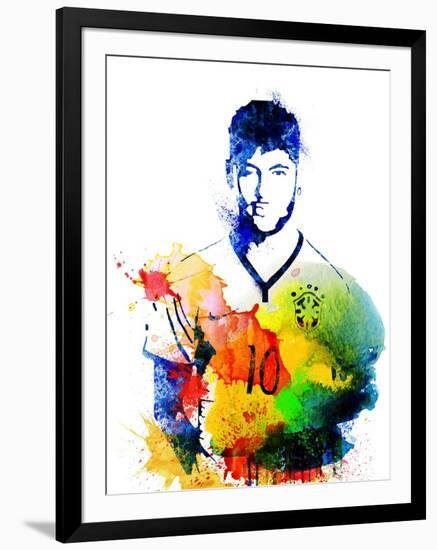 Neymar-Jack Hunter-Framed Art Print