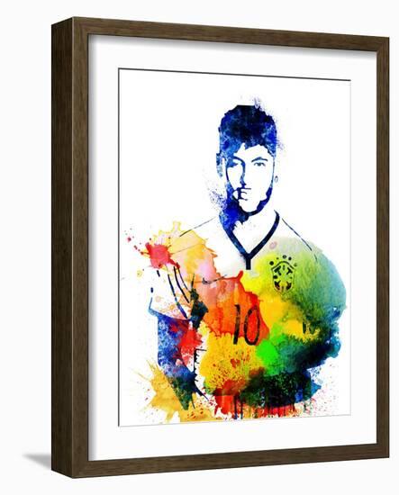 Neymar-Jack Hunter-Framed Art Print