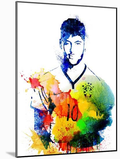 Neymar-Jack Hunter-Mounted Art Print