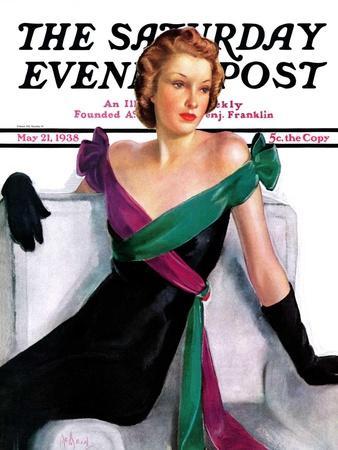 "Evening Gown," Saturday Evening Post Cover, May 21, 1938