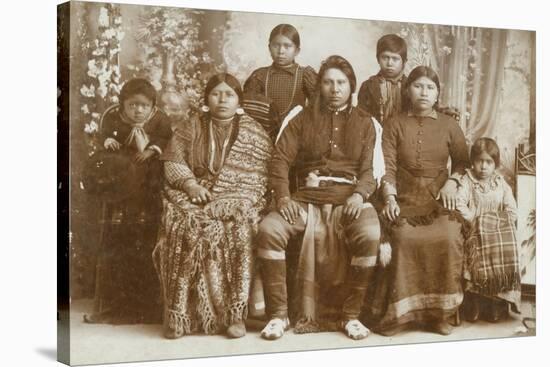 Nez Perce Family, 1900-1902-E.G. Cummings-Stretched Canvas