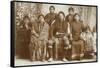 Nez Perce Family, 1900-1902-E.G. Cummings-Framed Stretched Canvas