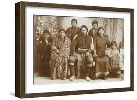 Nez Perce Family, 1900-1902-E.G. Cummings-Framed Giclee Print