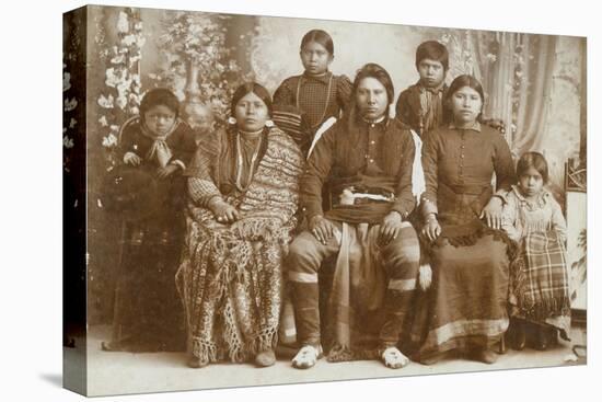 Nez Perce Family, 1900-1902-E.G. Cummings-Stretched Canvas