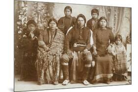 Nez Perce Family, 1900-1902-E.G. Cummings-Mounted Giclee Print