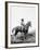 Nez Perce Indian on Horseback Edward Curtis Photograph-Lantern Press-Framed Art Print