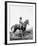 Nez Perce Indian on Horseback Edward Curtis Photograph-Lantern Press-Framed Art Print