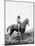 Nez Perce Indian on Horseback Edward Curtis Photograph-Lantern Press-Mounted Art Print
