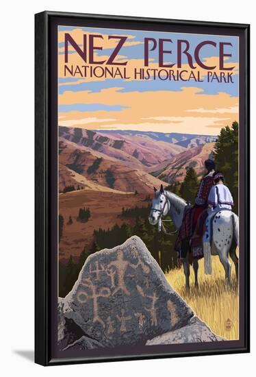 Nez Perce National Historical Park, Idaho-Lantern Press-Framed Art Print