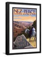 Nez Perce National Historical Park, Idaho-Lantern Press-Framed Art Print