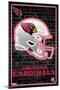 NFL Arizona Cardinals - Neon Helmet 23-Trends International-Mounted Poster