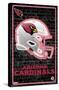 NFL Arizona Cardinals - Neon Helmet 23-Trends International-Stretched Canvas