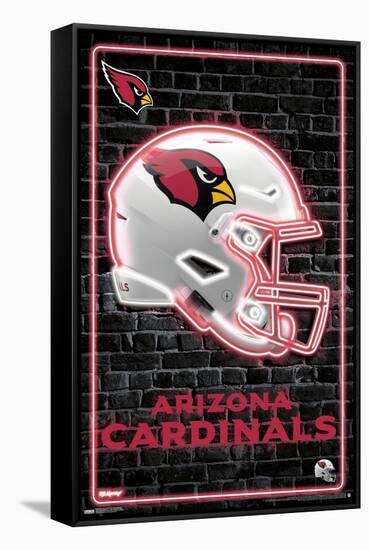 NFL Arizona Cardinals - Neon Helmet 23-Trends International-Framed Stretched Canvas