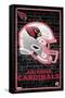 NFL Arizona Cardinals - Neon Helmet 23-Trends International-Framed Stretched Canvas