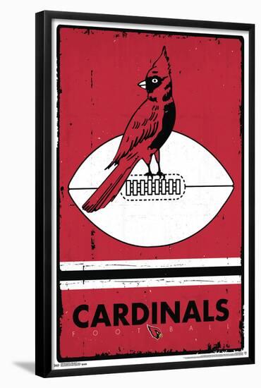 NFL Arizona Cardinals - Retro Logo 15-Trends International-Framed Poster