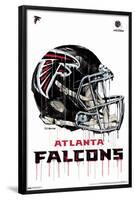 NFL Atlanta Falcons - Drip Helmet 20-Trends International-Framed Poster