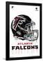 NFL Atlanta Falcons - Drip Helmet 20-Trends International-Framed Poster