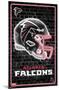 NFL Atlanta Falcons - Neon Helmet 23-Trends International-Mounted Poster