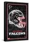 NFL Atlanta Falcons - Neon Helmet 23-Trends International-Framed Poster