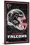 NFL Atlanta Falcons - Neon Helmet 23-Trends International-Mounted Poster