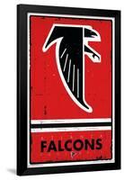 NFL Atlanta Falcons - Retro Logo 15-Trends International-Framed Poster