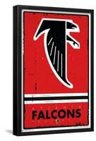 NFL Atlanta Falcons - Retro Logo 15-Trends International-Framed Poster