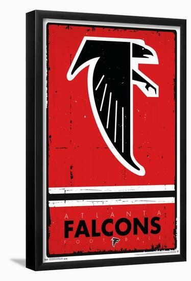 NFL Atlanta Falcons - Retro Logo 15-Trends International-Framed Poster