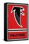 NFL Atlanta Falcons - Retro Logo 15-Trends International-Framed Stretched Canvas