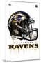 NFL Baltimore Ravens - Drip Helmet 20-Trends International-Mounted Poster