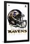 NFL Baltimore Ravens - Drip Helmet 20-Trends International-Framed Poster