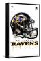 NFL Baltimore Ravens - Drip Helmet 20-Trends International-Framed Stretched Canvas