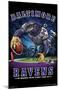 NFL Baltimore Ravens - End Zone 17-Trends International-Mounted Poster
