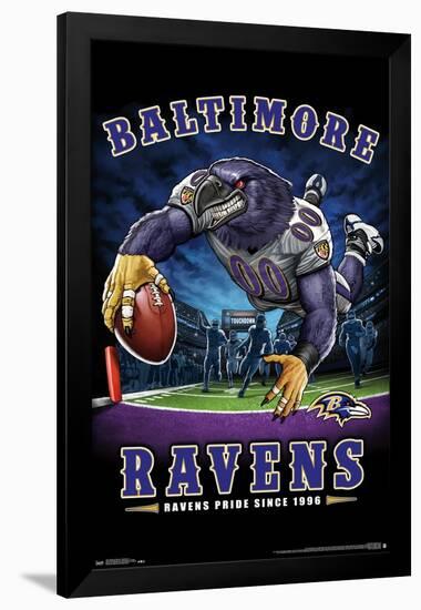 NFL Baltimore Ravens - End Zone 17-Trends International-Framed Poster