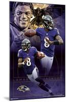 NFL Baltimore Ravens - Lamar Jackson 20-Trends International-Mounted Poster