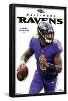 NFL Baltimore Ravens - Lamar Jackson Feature Series 23-Trends International-Framed Poster