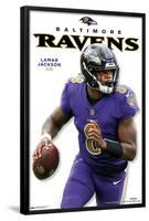 NFL Baltimore Ravens - Lamar Jackson Feature Series 23-Trends International-Framed Poster