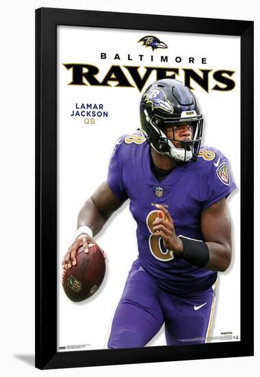 NFL Baltimore Ravens - Lamar Jackson Feature Series 23-Trends International-Framed Poster